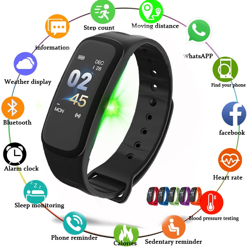 Relógio Smart Militar- Pulseira de Silicone